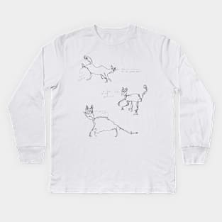Mentally deranged cats Kids Long Sleeve T-Shirt